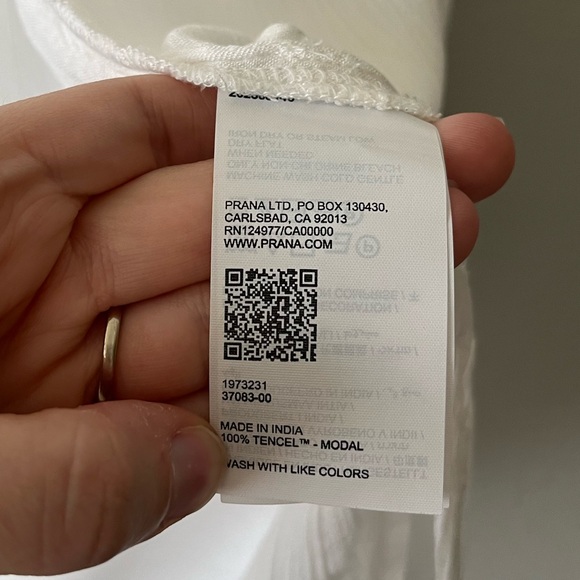 Prana Fernie Long Sleeve Button Down Shirt in White Women's Size XS - Picture 11 of 17